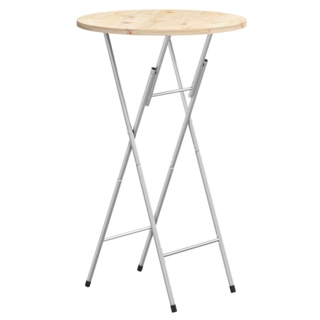 vidaXL Bartisch-Gestell Klappbar Silbern 45x53x108 cm Verzinkter Stahl