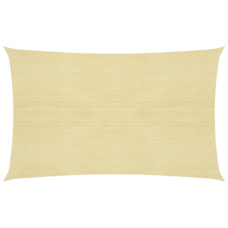 vidaXL Sonnensegel 160 g/m² Beige 2x4,5 m HDPE