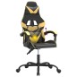 Gaming-Stuhl Drehbar Schwarz und Golden Kunstleder Gaming-Stuhl Drehbar Schwarz und Golden Kunstleder