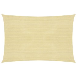 vidaXL Sonnensegel 160 g/m² Beige 5x6 m HDPE