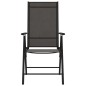 vidaXL Gartenstühle Klappbar 8 Stk. Textilene Schwarz vidaXL Gartenstühle Klappbar 8 Stk. Textilene Schwarz