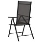 vidaXL Gartenstühle Klappbar 8 Stk. Textilene Schwarz vidaXL Gartenstühle Klappbar 8 Stk. Textilene Schwarz