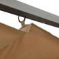 vidaXL Pergola mit Ausziehbarem Dach Taupe 3x3 m Stahl 180 g/m² vidaXL Pergola mit Ausziehbarem Dach Taupe 3x3 m Stahl 180 g/m²