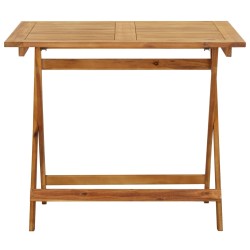 vidaXL Klappbarer Gartentisch 90x90x75 cm Massivholz Akazie