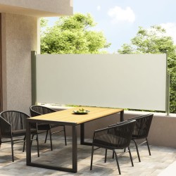 vidaXL Seitenmarkise Ausziehbar 117x300 cm Creme