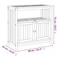 vidaXL Garten-Konsolentisch 80x35x75 cm Massivholz Akazie vidaXL Garten-Konsolentisch 80x35x75 cm Massivholz Akazie