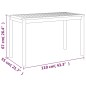 vidaXL Gartentisch 110x55x67 cm Massivholz Akazie vidaXL Gartentisch 110x55x67 cm Massivholz Akazie