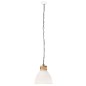 vidaXL Hängelampe Industrie-Stil Weiß Eisen & Massivholz 46 cm E27 vidaXL Hängelampe Industrie-Stil Weiß Eisen & Massivholz 46 cm E27