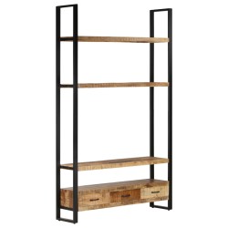 vidaXL Highboard 118x30x200 cm Raues Massivholz Mango