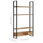 vidaXL Highboard 118x30x200 cm Raues Massivholz Mango vidaXL Highboard 118x30x200 cm Raues Massivholz Mango