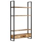 vidaXL Highboard 118x30x200 cm Raues Massivholz Mango vidaXL Highboard 118x30x200 cm Raues Massivholz Mango