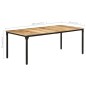 vidaXL Esstisch 200x100x76 cm Raues Mangoholz vidaXL Esstisch 200x100x76 cm Raues Mangoholz