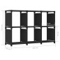 vidaXL Würfel-Regal 6 Fächer Schwarz 103x30x72,5 cm Stoff vidaXL Würfel-Regal 6 Fächer Schwarz 103x30x72,5 cm Stoff