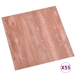 vidaXL PVC-Fliesen Selbstklebend 55 Stk. 5,11 m² Rot