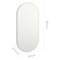 vidaXL Spiegel 60x30 cm Glas vidaXL Spiegel 60x30 cm Glas