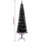 vidaXL Schlanker Weihnachtsbaum Schwarz 240 cm vidaXL Schlanker Weihnachtsbaum Schwarz 240 cm