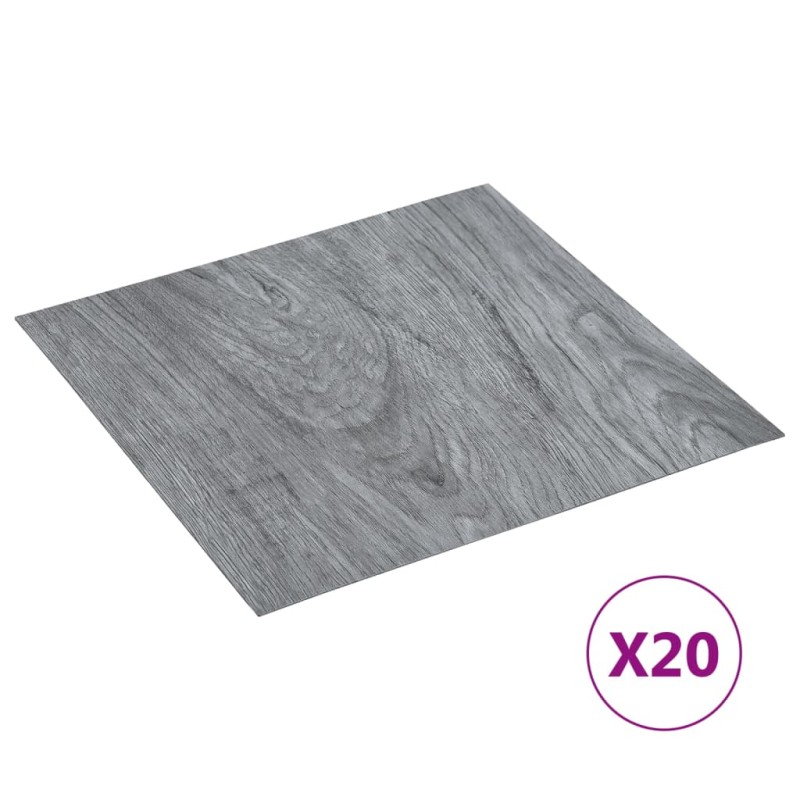 vidaXL PVC-Fliesen Selbstklebend 20 Stk. 1,86 m² Hellgrau vidaXL PVC-Fliesen Selbstklebend 20 Stk. 1,86 m² Hellgrau