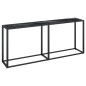 vidaXL Konsolentisch Schwarz Marmor-Optik 180x35x75,5 cm Hartglas vidaXL Konsolentisch Schwarz Marmor-Optik 180x35x75,5 cm Hartglas