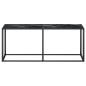 vidaXL Konsolentisch Schwarz Marmor-Optik 180x35x75,5 cm Hartglas vidaXL Konsolentisch Schwarz Marmor-Optik 180x35x75,5 cm Hartglas