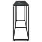 vidaXL Konsolentisch Schwarz Marmor-Optik 180x35x75,5 cm Hartglas vidaXL Konsolentisch Schwarz Marmor-Optik 180x35x75,5 cm Hartglas