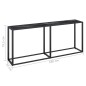 vidaXL Konsolentisch Schwarz Marmor-Optik 180x35x75,5 cm Hartglas vidaXL Konsolentisch Schwarz Marmor-Optik 180x35x75,5 cm Hartglas