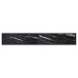vidaXL Konsolentisch Schwarz Marmor-Optik 220x35x75,5 cm Hartglas