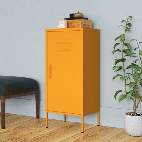 vidaXL Lagerschrank Senfgelb 42,5x35x101,5 cm Stahl    