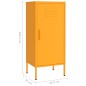 vidaXL Lagerschrank Senfgelb 42,5x35x101,5 cm Stahl vidaXL Lagerschrank Senfgelb 42,5x35x101,5 cm Stahl