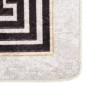 vidaXL Teppich Waschbar 120x180 cm Hellbeige Rutschfest