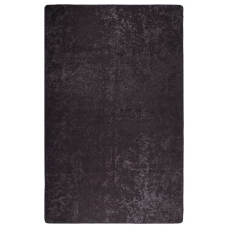 vidaXL Teppich Waschbar 160x230 cm Anthrazit Rutschfest