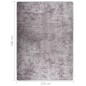 vidaXL Teppich Waschbar 120x180 cm Grau Rutschfest vidaXL Teppich Waschbar 120x180 cm Grau Rutschfest