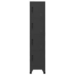 vidaXL Schließfachschrank Anthrazit 38x45x180 cm Stahl