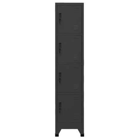 vidaXL Schließfachschrank Anthrazit 38x45x180 cm Stahl