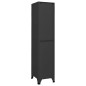 vidaXL Schließfachschrank Anthrazit 38x45x180 cm Stahl vidaXL Schließfachschrank Anthrazit 38x45x180 cm Stahl