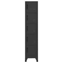 vidaXL Schließfachschrank Anthrazit 38x40x180 cm Stahl