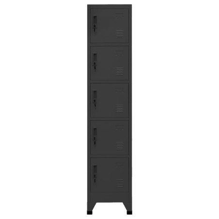 vidaXL Schließfachschrank Anthrazit 38x40x180 cm Stahl