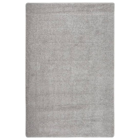 vidaXL Shaggy-Teppich Hellgrau 200x290 cm Rutschfest