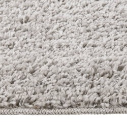 vidaXL Shaggy-Teppich Hellgrau 200x290 cm Rutschfest