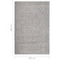 vidaXL Shaggy-Teppich Hellgrau 200x290 cm Rutschfest vidaXL Shaggy-Teppich Hellgrau 200x290 cm Rutschfest