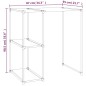 vidaXL Waschmaschinenregal Grau 87x55x90,5 cm Eisen vidaXL Waschmaschinenregal Grau 87x55x90,5 cm Eisen