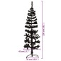 vidaXL Künstlicher Halb-Weihnachtsbaum Ständer Schlank Schwarz 150 cm vidaXL Künstlicher Halb-Weihnachtsbaum Ständer Schlank Schwarz 150 cm
