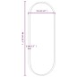 vidaXL Wandspiegel Schwarz 15x40 cm Oval vidaXL Wandspiegel Schwarz 15x40 cm Oval