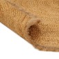 vidaXL Teppich Geflochten mit Fransen 120 cm Jute Rund vidaXL Teppich Geflochten mit Fransen 120 cm Jute Rund