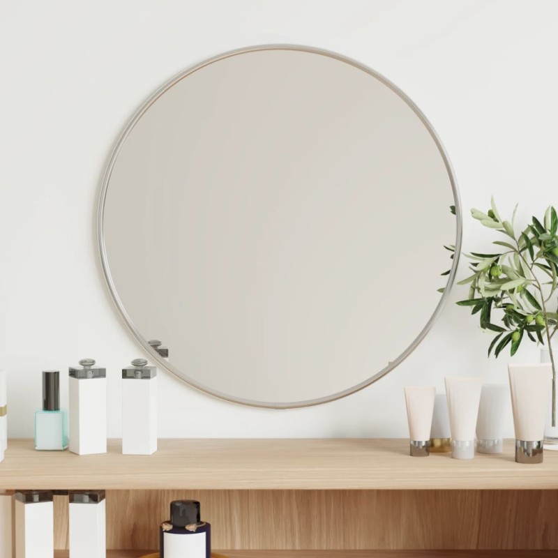 vidaXL Wandspiegel Silbern Ø 40 cm Rund vidaXL Wandspiegel Silbern Ø 40 cm Rund