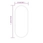 vidaXL Wandspiegel Schwarz 60x25 cm Oval vidaXL Wandspiegel Schwarz 60x25 cm Oval