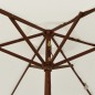 vidaXL Sonnenschirm mit Holzmast Sandfarben 196x231 cm vidaXL Sonnenschirm mit Holzmast Sandfarben 196x231 cm