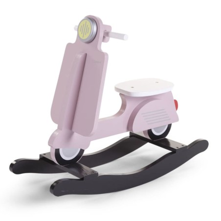 CHILDHOME Schaukelroller Scooter Rosa und Schwarz CWRSP
