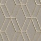DUTCH WALLCOVERINGS Tapete Sechseckmuster Grau DUTCH WALLCOVERINGS Tapete Sechseckmuster Grau