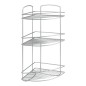 Metaltex Eck-Duschregal mit 3 Etagen Onda Silbern Metaltex Eck-Duschregal mit 3 Etagen Onda Silbern