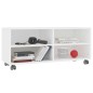 vidaXL TV-Schrank mit Rollen Weiß 90x35x35 cm Holzwerkstoff vidaXL TV-Schrank mit Rollen Weiß 90x35x35 cm Holzwerkstoff